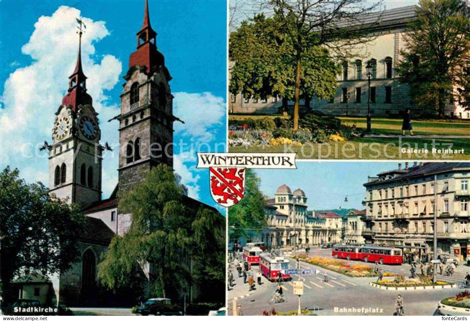 12678387 Winterthur ZH Galerie Reinhart Bahnhofplatz Stadtkirche Winterthur - Andere & Zonder Classificatie