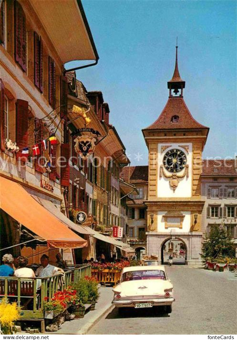 12678339 Murten Morat Ortspartie Mit Berntor Murten - Other & Unclassified