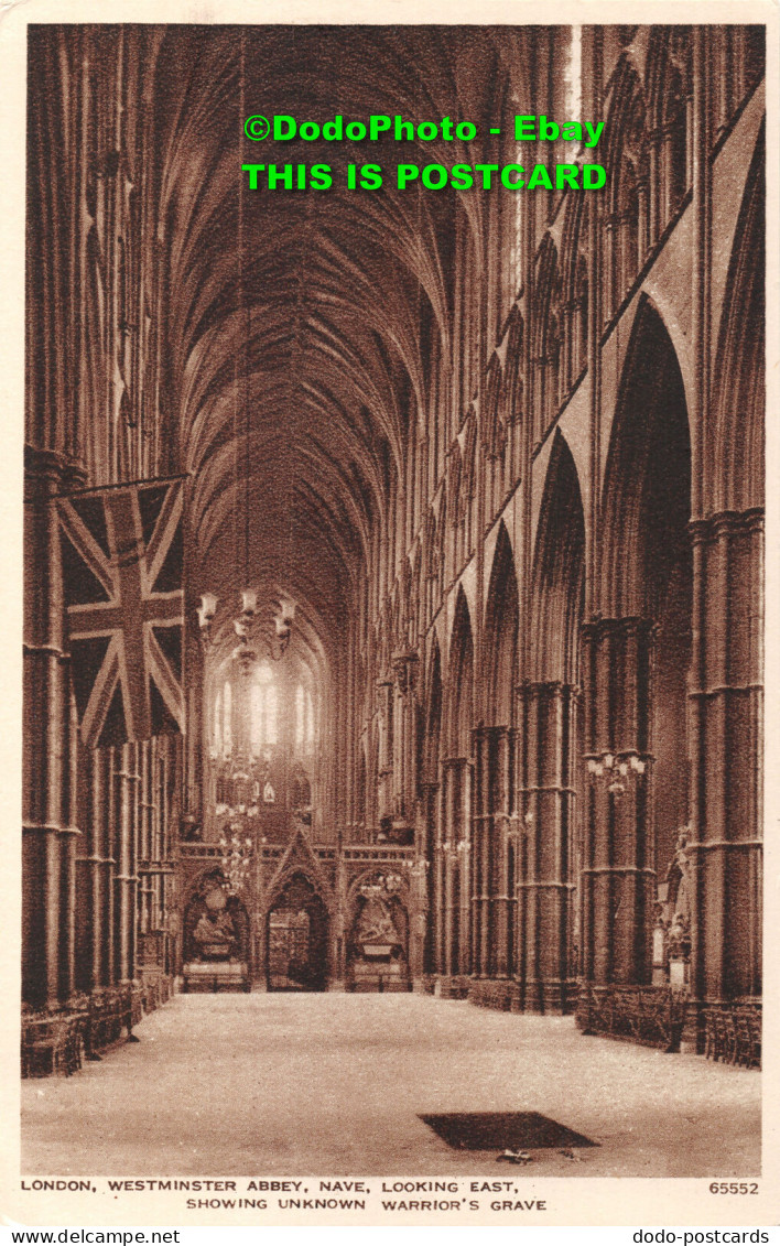 R359849 London. Westminster Abbey. Nave. Looking East. Showing Unknown Warrior G - Other & Unclassified