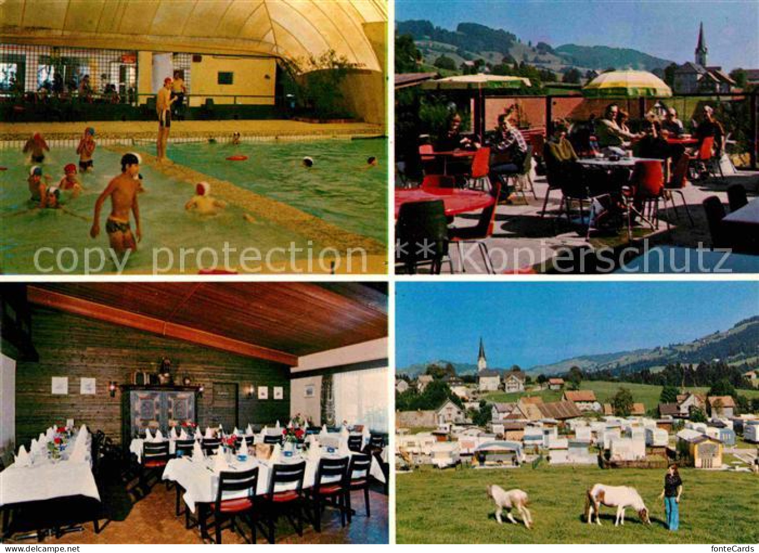 12678167 Ricken Toggenburg Speiserestaurant Camping Hallenbad Ortsansicht  - Autres & Non Classés