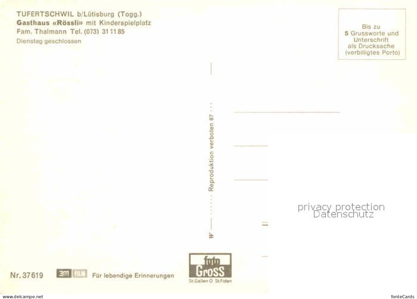 12678137 Tufertschwil Luetisburg Gasthaus Roessli Mit Kinderspielplatz Gastraeum - Andere & Zonder Classificatie