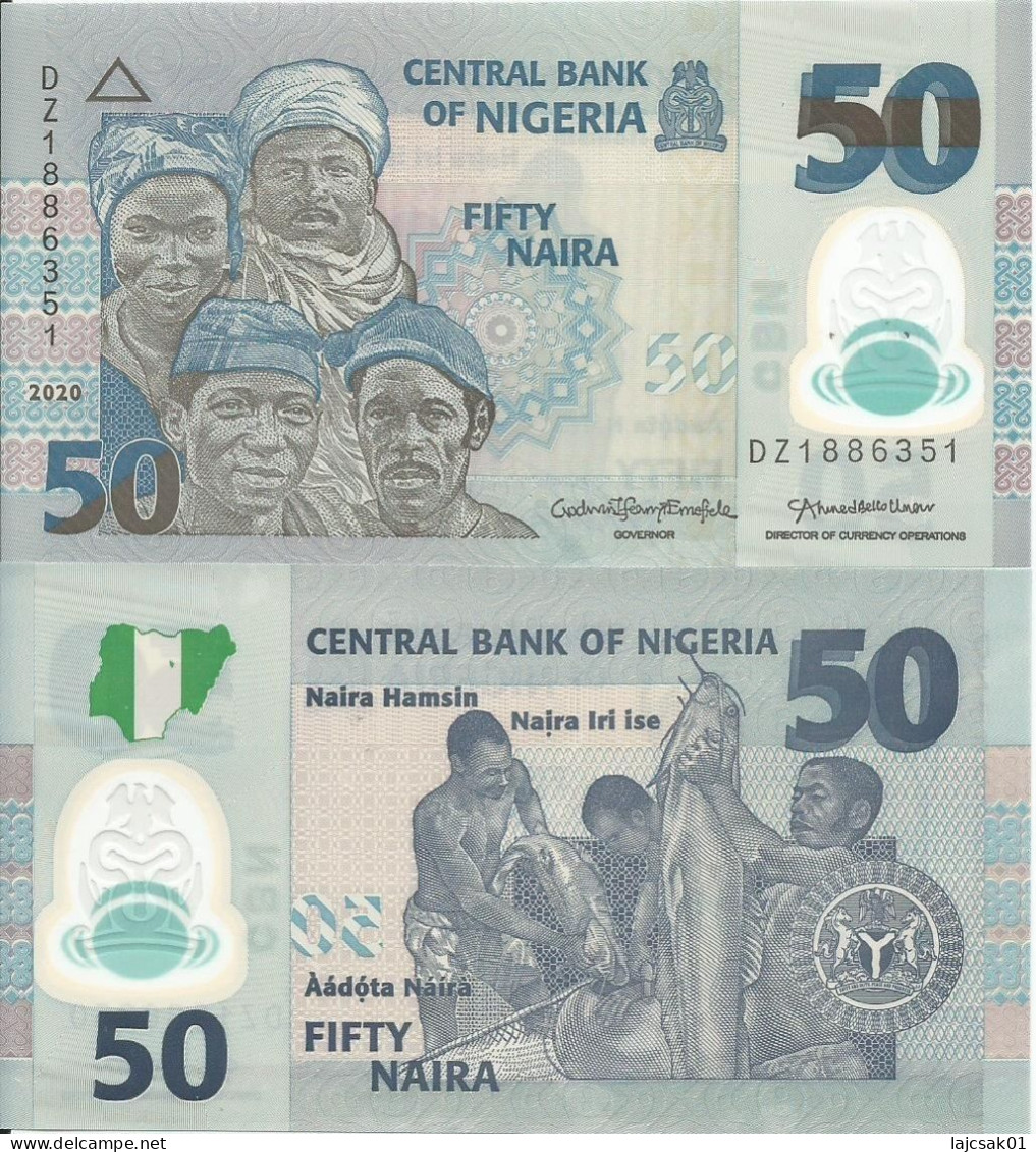 Nigeria 50 Naira 2020. UNC DZ Replacement - Nigeria