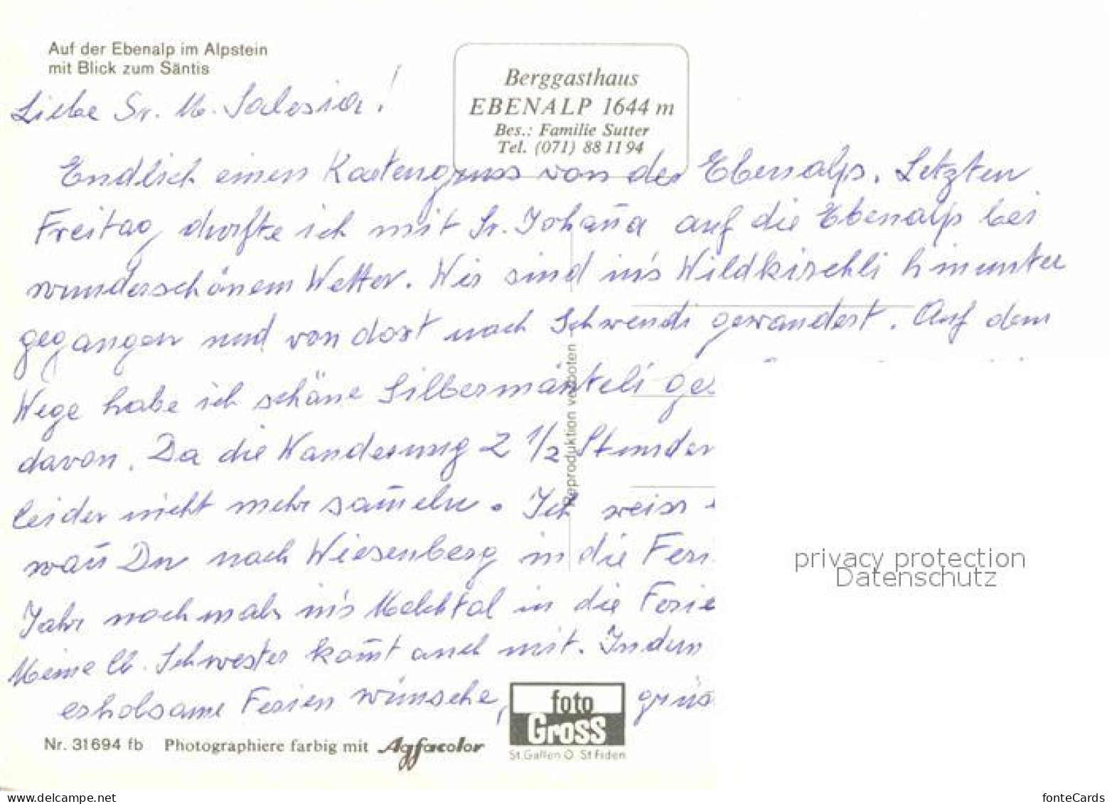 12677357 Ebenalp Appenzell Seilbahn Saentis Alphoerner Ebenalp - Other & Unclassified