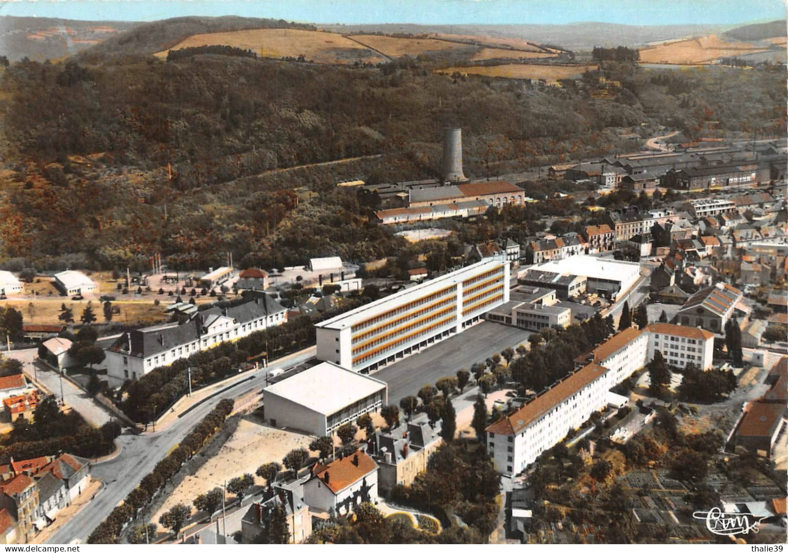 Le Creusot Vue Aérienne Cim Collège - Le Creusot