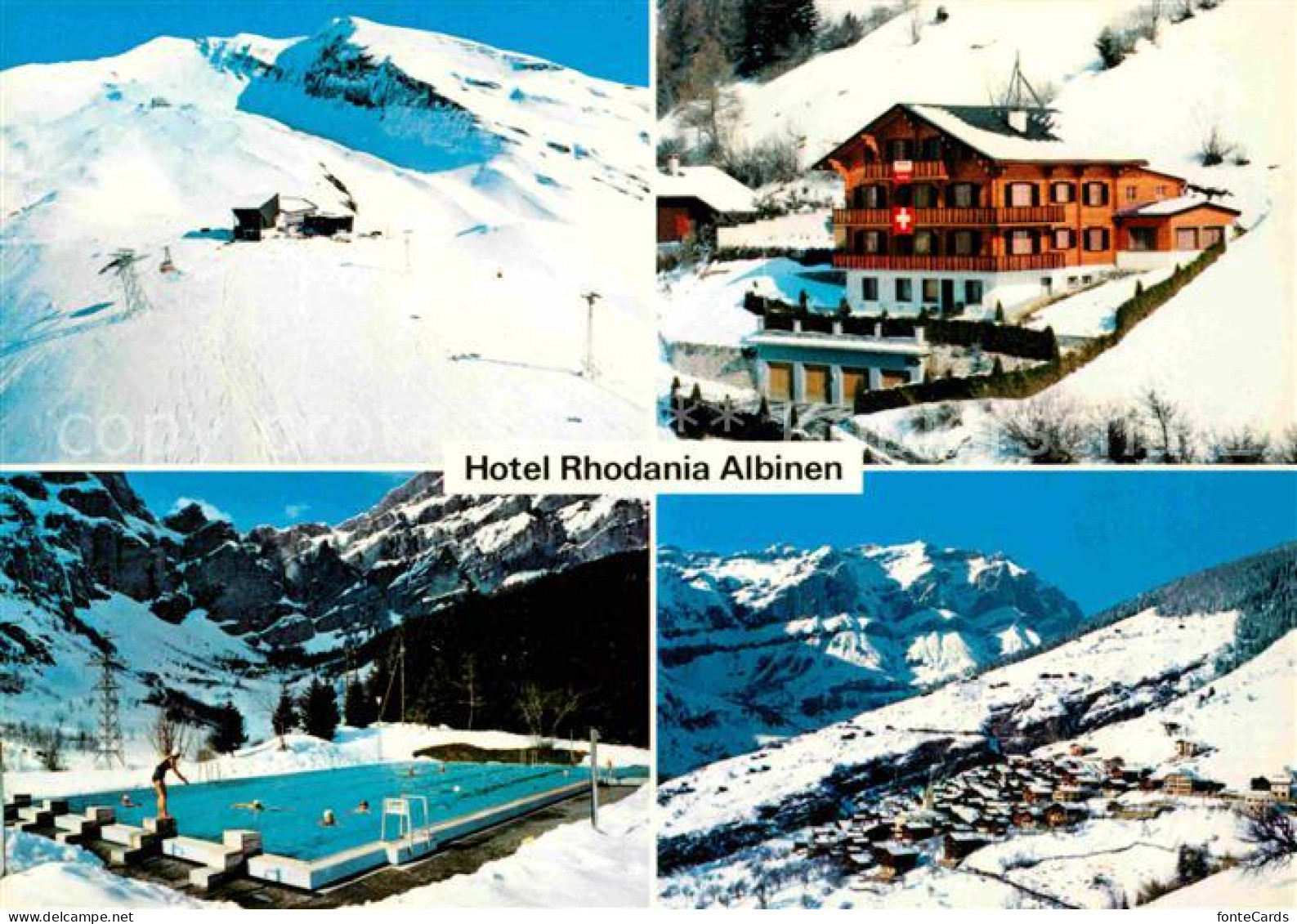 12677017 Albinen VS Panorama Hotel Rhodania Schwimmbad Albinen - Autres & Non Classés