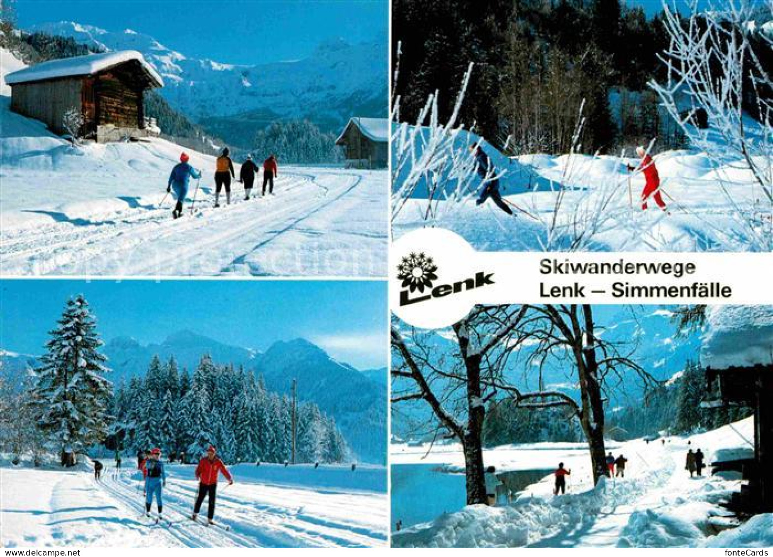 12676017 Lenk Simmental Skiwanderwege Langlauf Simmenfaelle Lenk Simmental - Autres & Non Classés