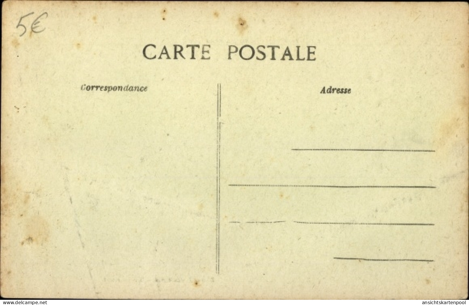 CPA Lagny Seine Et Marne, Nach Der Deutschen Besetzung 1918, Basse-Rue, Ruinen Der Schule - Sonstige & Ohne Zuordnung