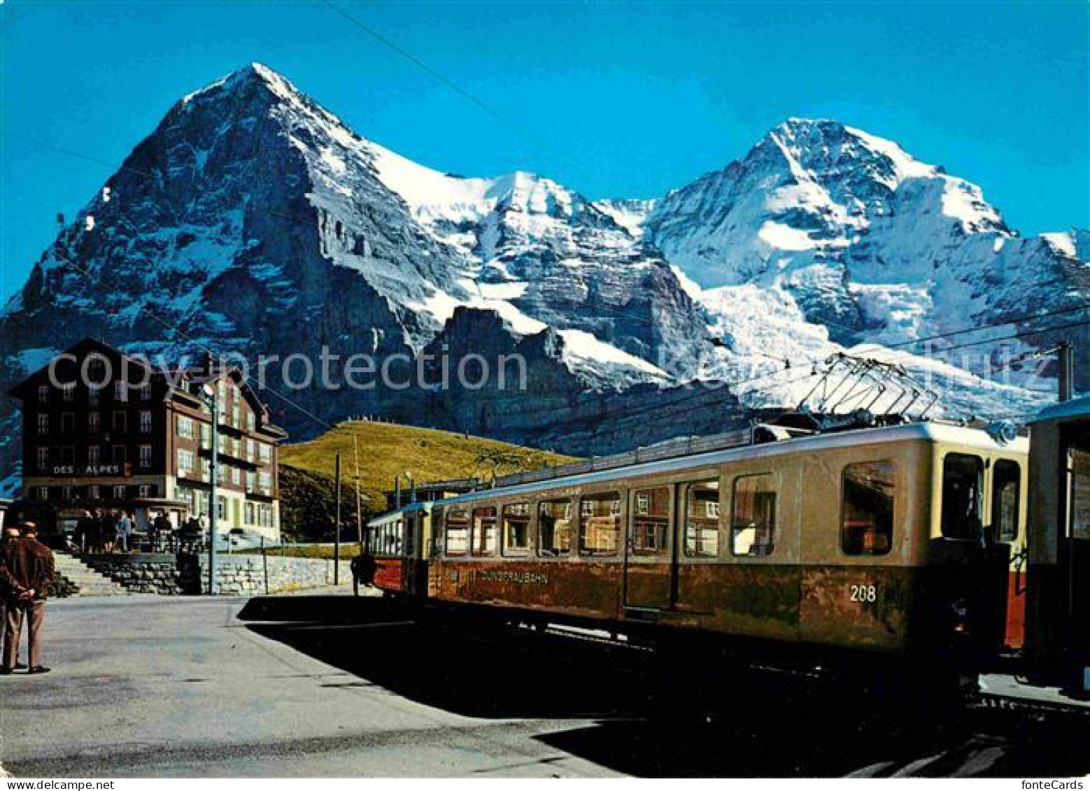 12673457 Kleine Scheidegg Interlaken Berghotel Bergbahn Eiger Und Moench Berner  - Altri & Non Classificati