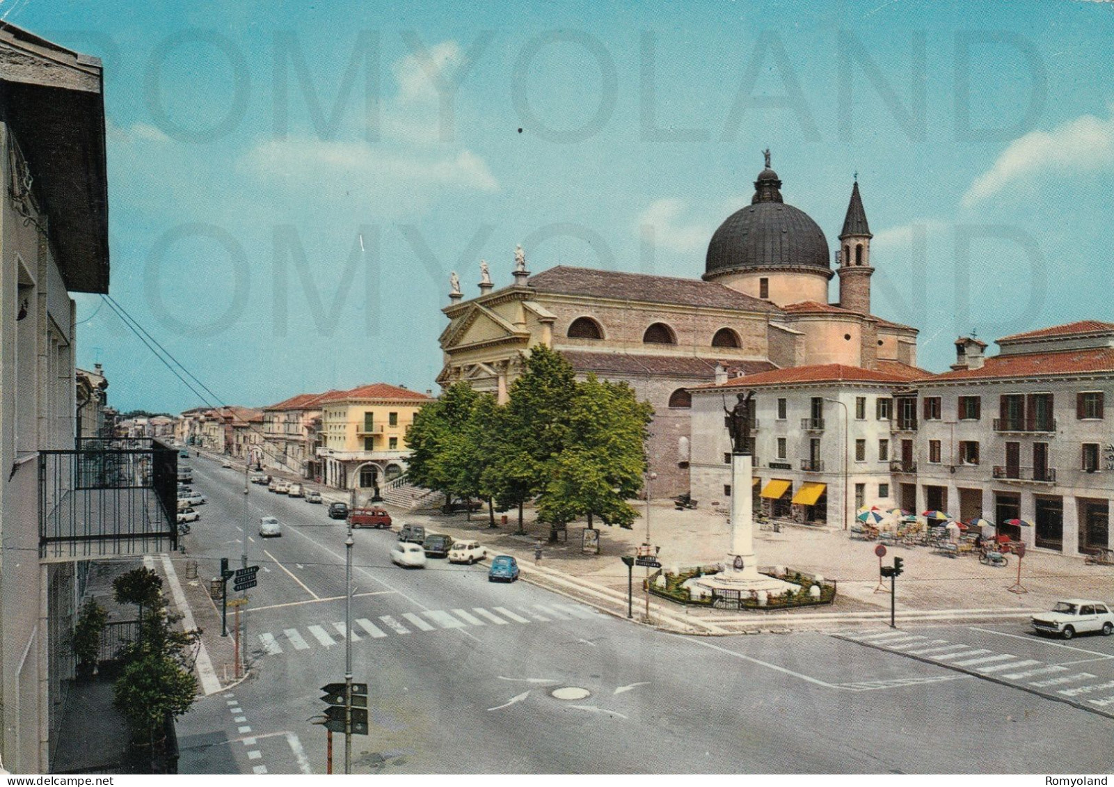 CARTOLINA  C14 VILLAFRANCA,VERONA,VENETO-PIAZZA PAPA GIOVANNI-MEMORIA,CULTURA,RELIGIONE,BELLA ITALIA,VIAGGIATA 1970 - Verona