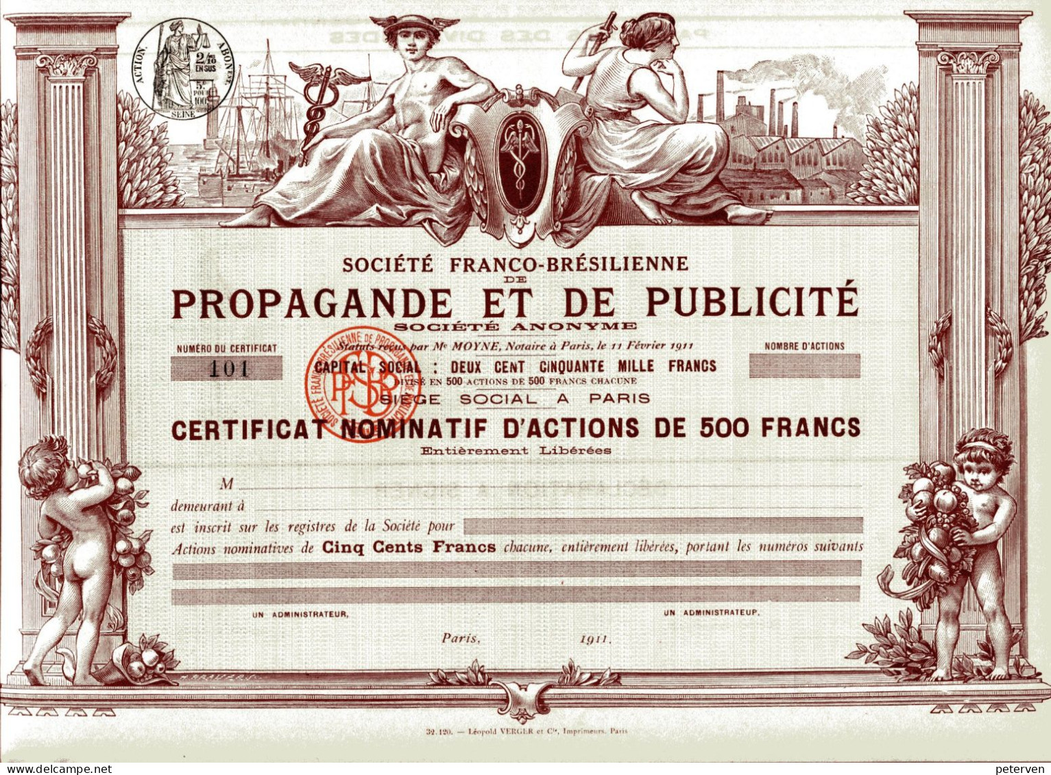 Franco-Brésilienne De PROPAGANDE Et De PUBLICITÉ (Déco) - Industry