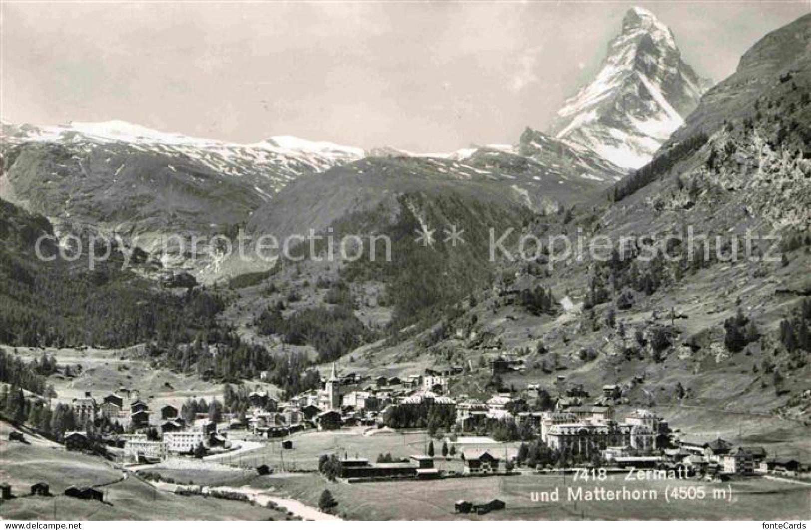 12672227 Zermatt VS Gesamtansicht Mit Matterhorn Walliser Alpen Zermatt - Sonstige & Ohne Zuordnung