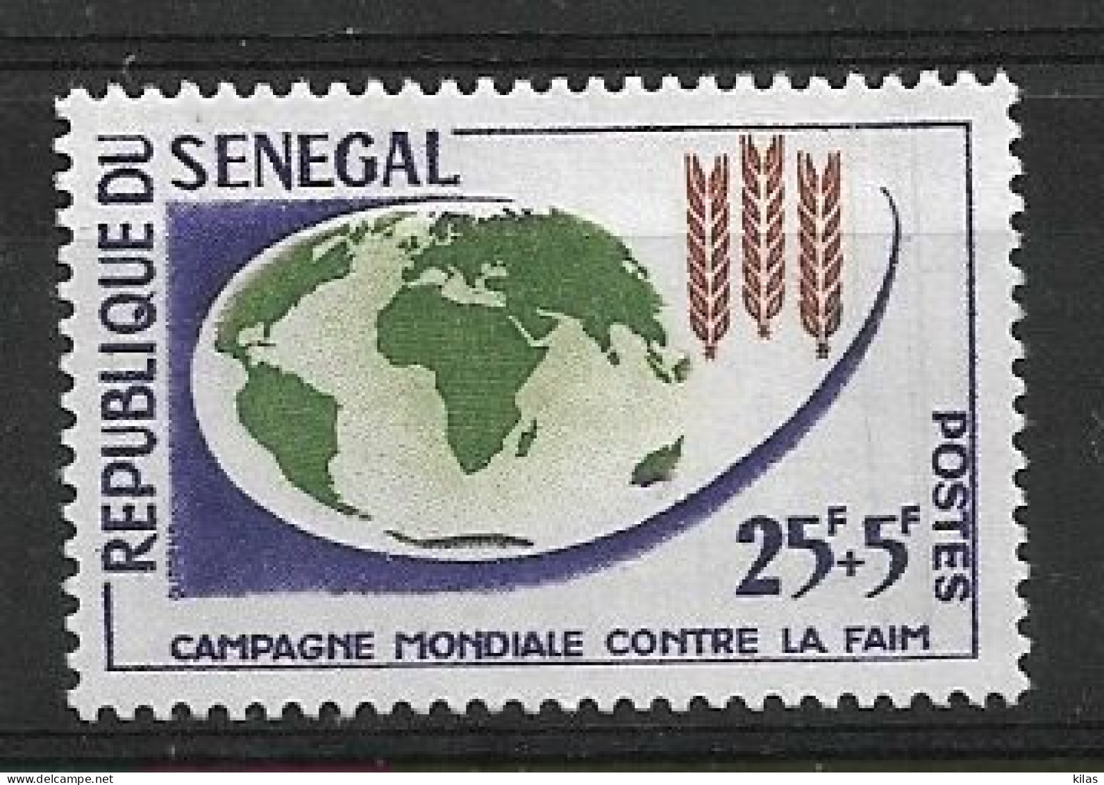 SENEGAL 1963 FREEDOM FROM HUNGER MNH - Alimentación