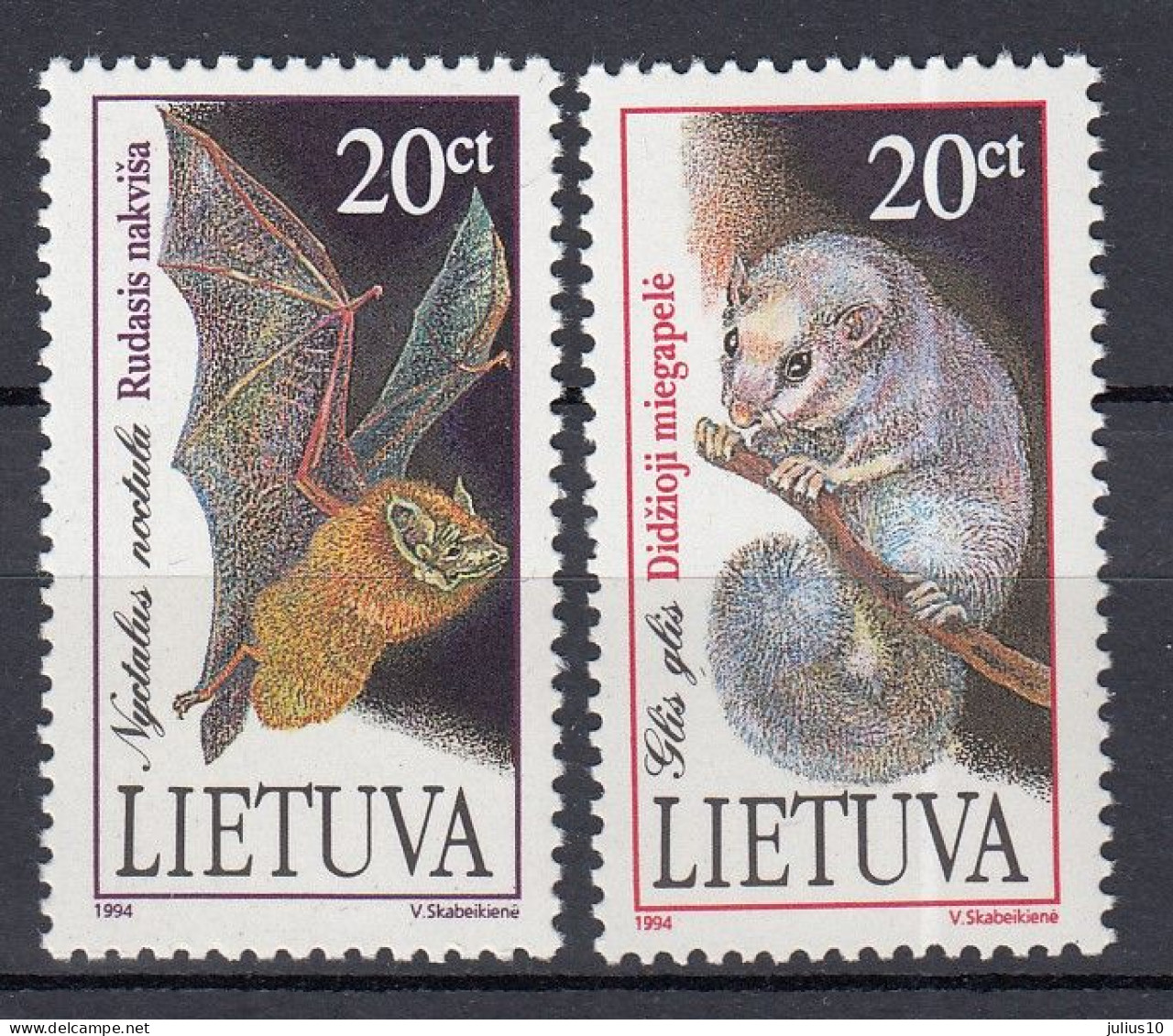 LITHUANIA 1994 Fauna MNH(**) Mi 566-567 #Lt1148 - Lithuania