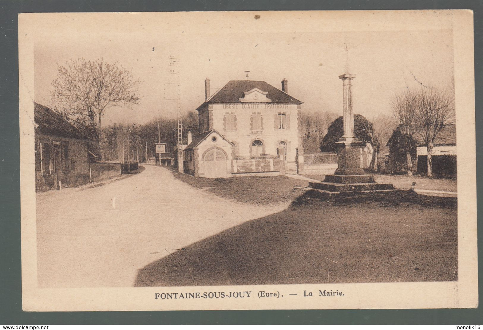 CP - 27 - Fontaine-sous-Jouy - La Mairie - Other & Unclassified