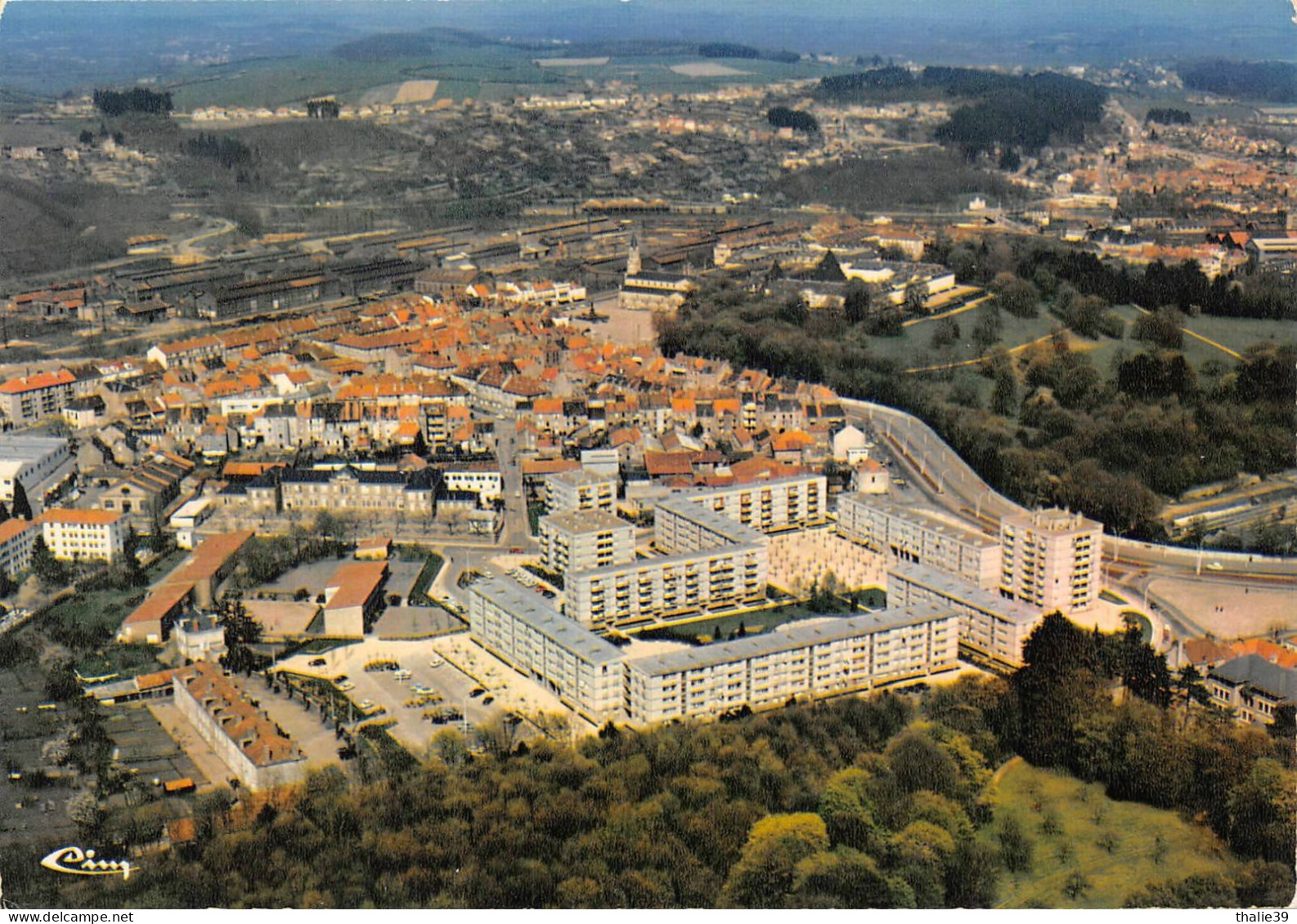 Le Creusot Vue Aérienne Cim Quartier De La Molette - Le Creusot