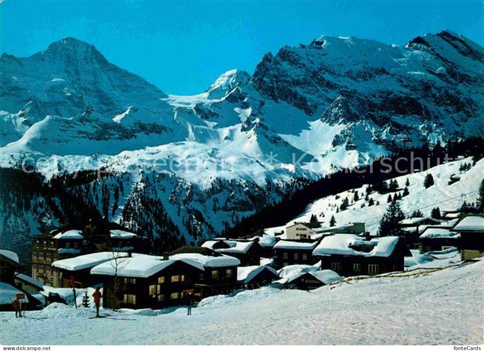 12649137 Muerren BE Winterpanorama Mit Breithorn Tschingelhorn Tschingelspitz Be - Altri & Non Classificati