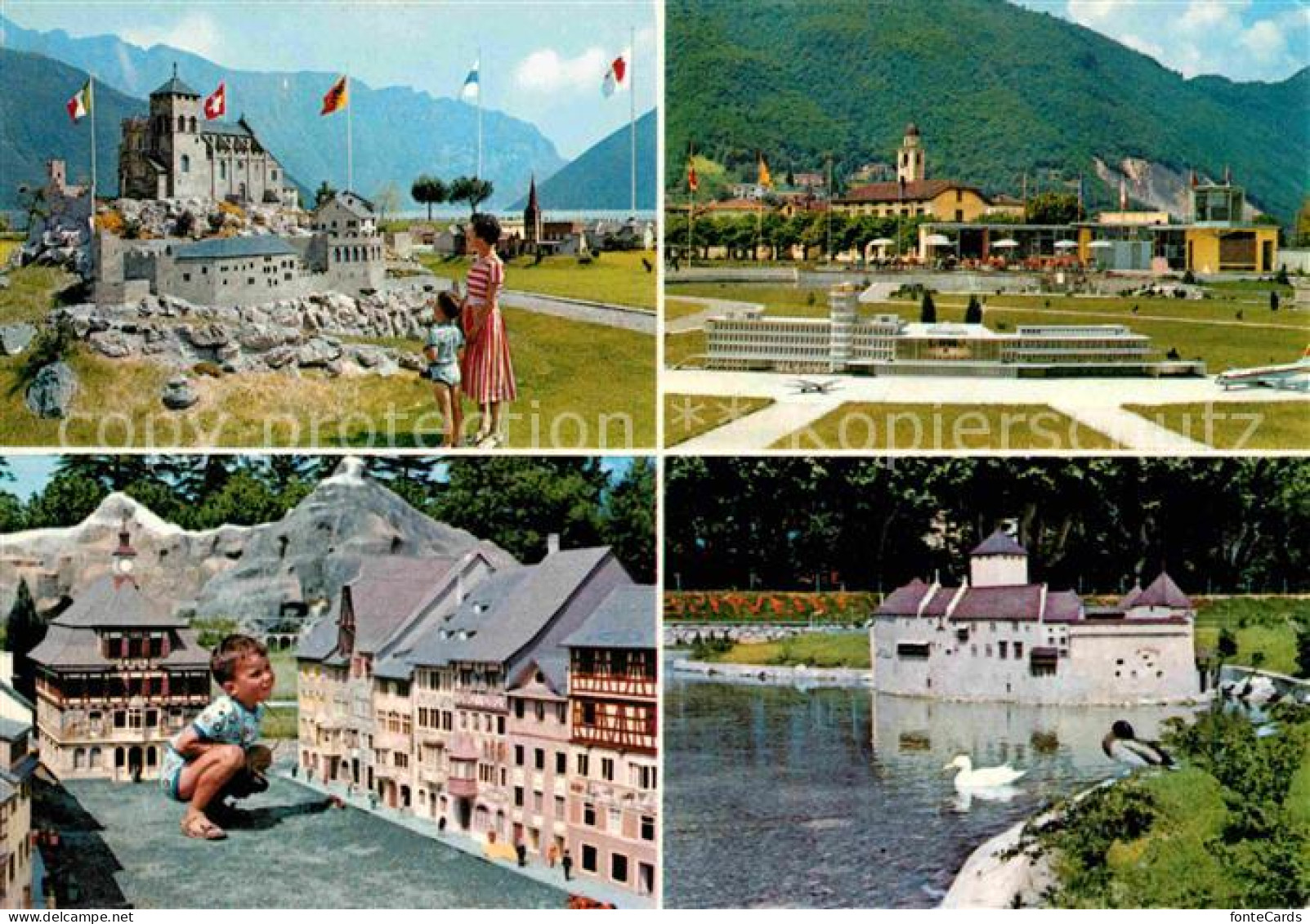 12647697 Melide Swissminiatur Miniaturpark Schloss Flughafen Melide - Andere & Zonder Classificatie