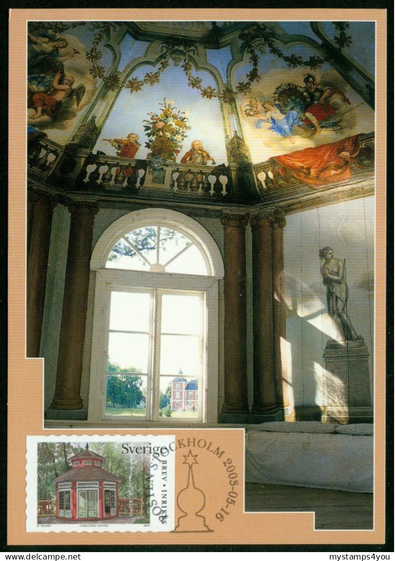 Mk Sweden Maximum Card 2003 MiNr 2359 | Garden Follies. Godegård Manor Folly, Östergotland #max-0066 - Cartes-maximum (CM)