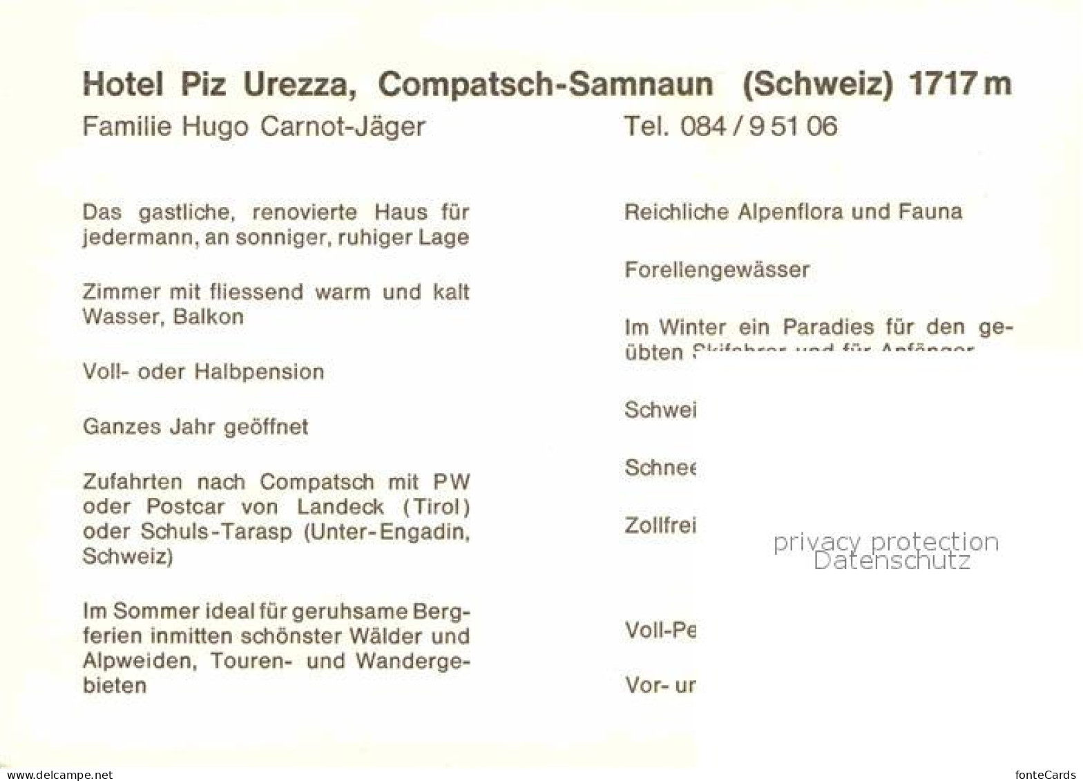 12636577 Samnaun-Compatsch Hotel Piz Urezza Samnaun-Compatsch - Altri & Non Classificati