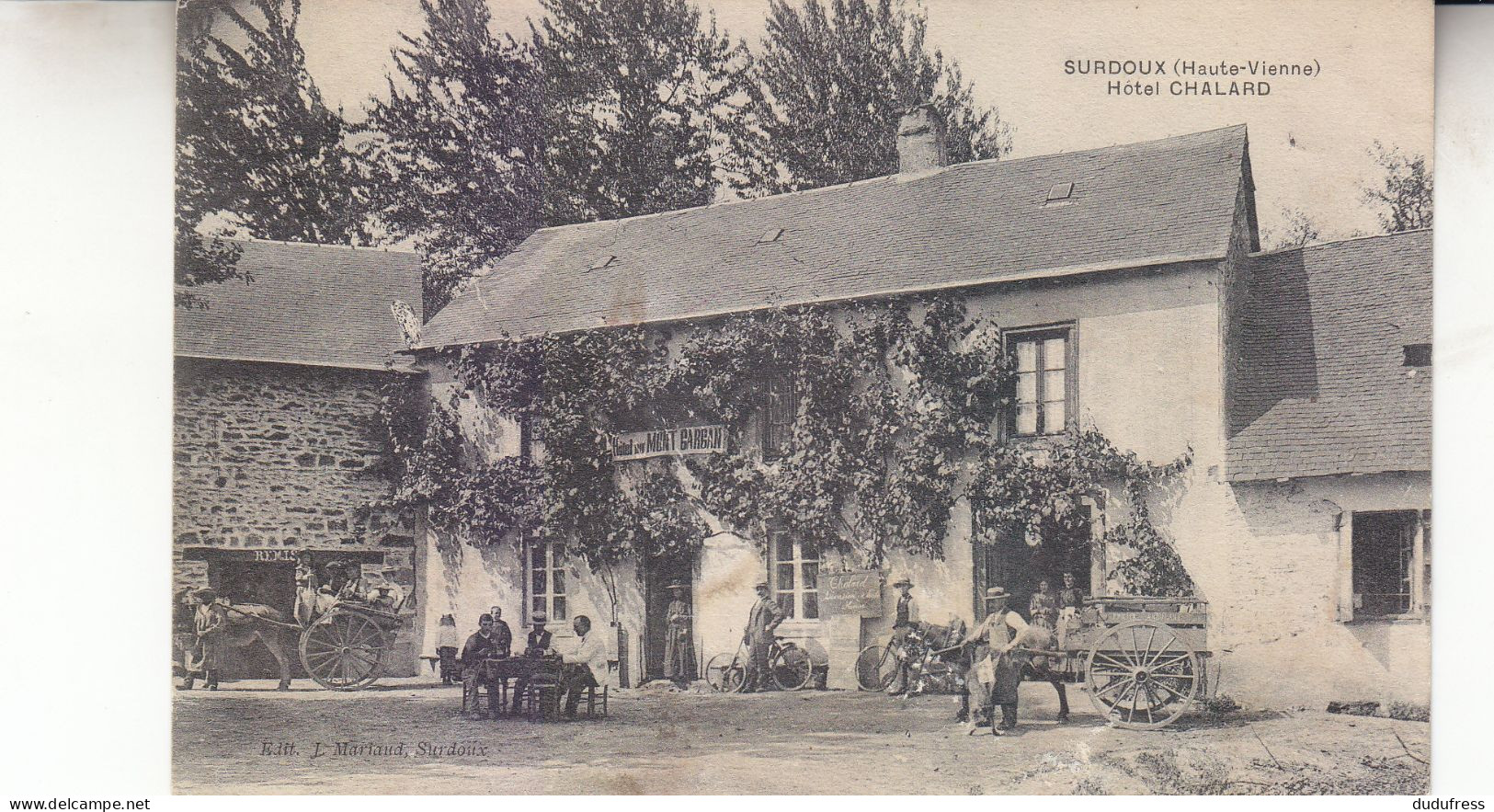 SURDOUX  HOTEL CHALARD - Autres & Non Classés