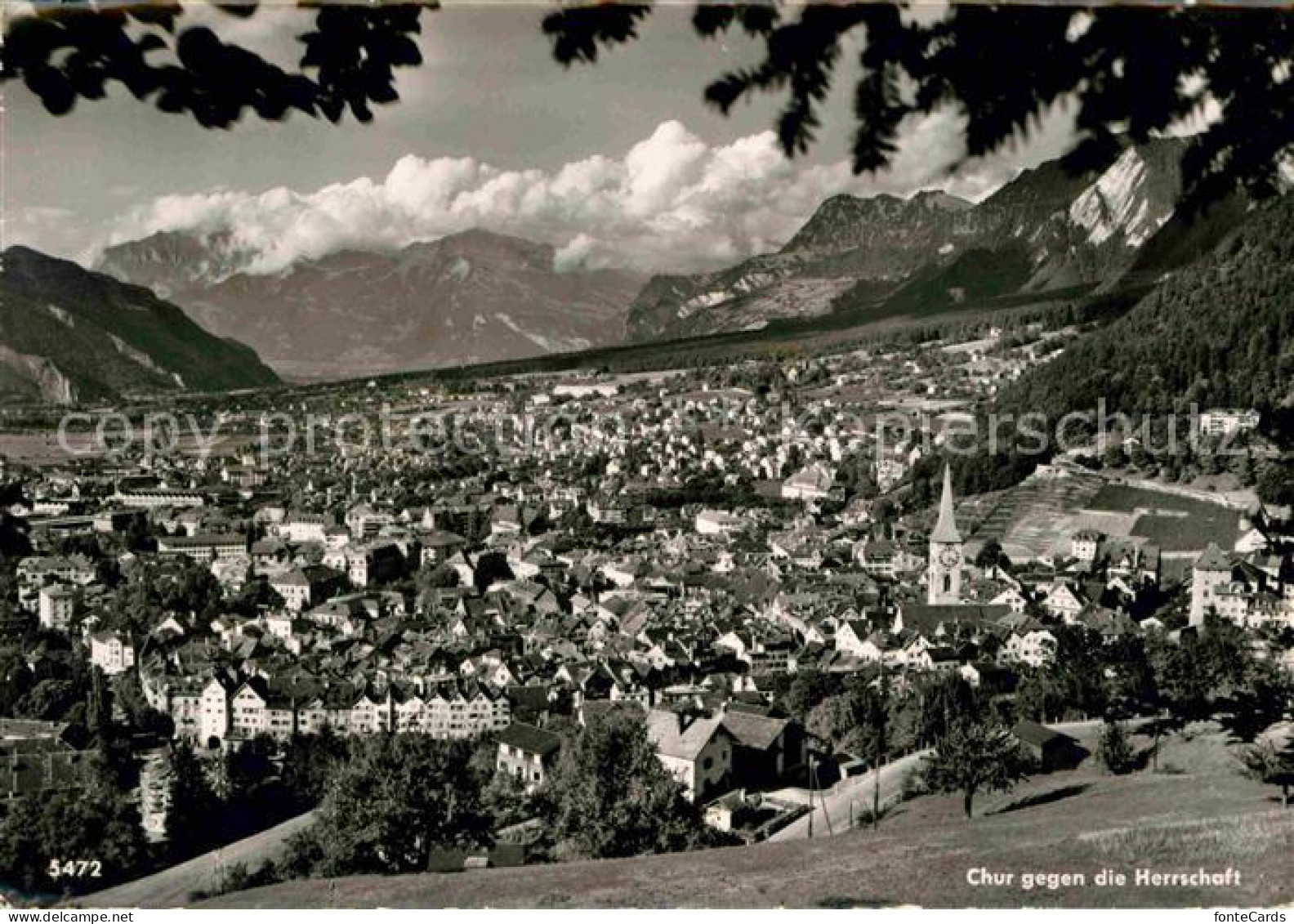 12633227 Chur GR Panorama Blick Gegen Die Herrschaft Alpen Chur - Sonstige & Ohne Zuordnung