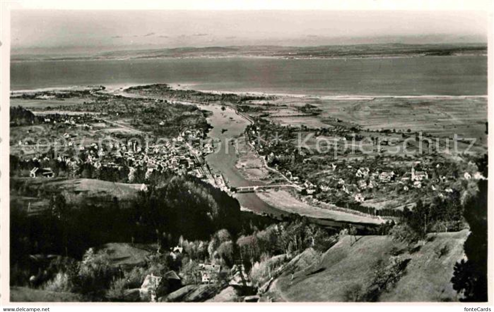 12632867 Walzenhausen AR Blick Von Der Kurhausterrasse Auf Rheineck Und Bodensee - Autres & Non Classés