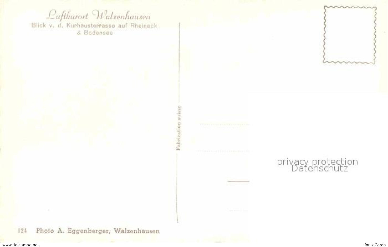 12632867 Walzenhausen AR Blick Von Der Kurhausterrasse Auf Rheineck Und Bodensee - Other & Unclassified