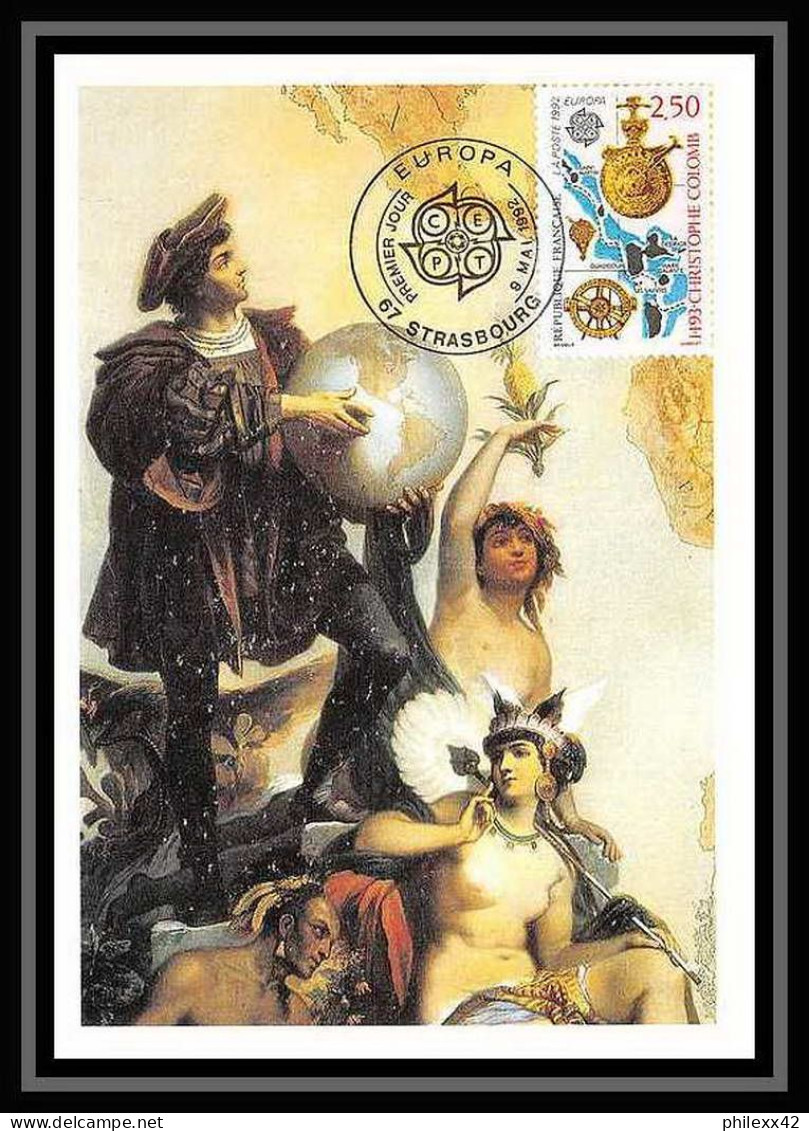 4663a/ Carte Maximum France N°2755 Europa 1992 Christophe Colomb Cristoforo Colombo Columbus - 1990-1999