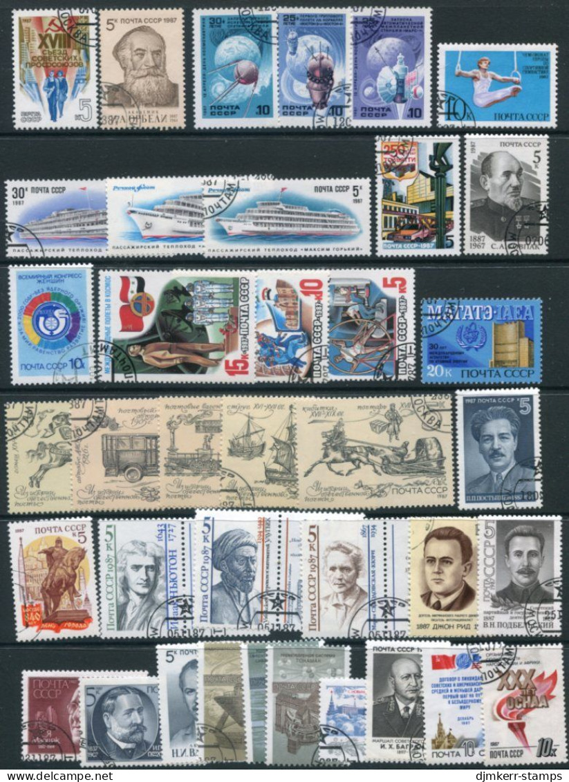 SOVIET UNION 1987 Twenty-four Used  Issues . - Gebraucht