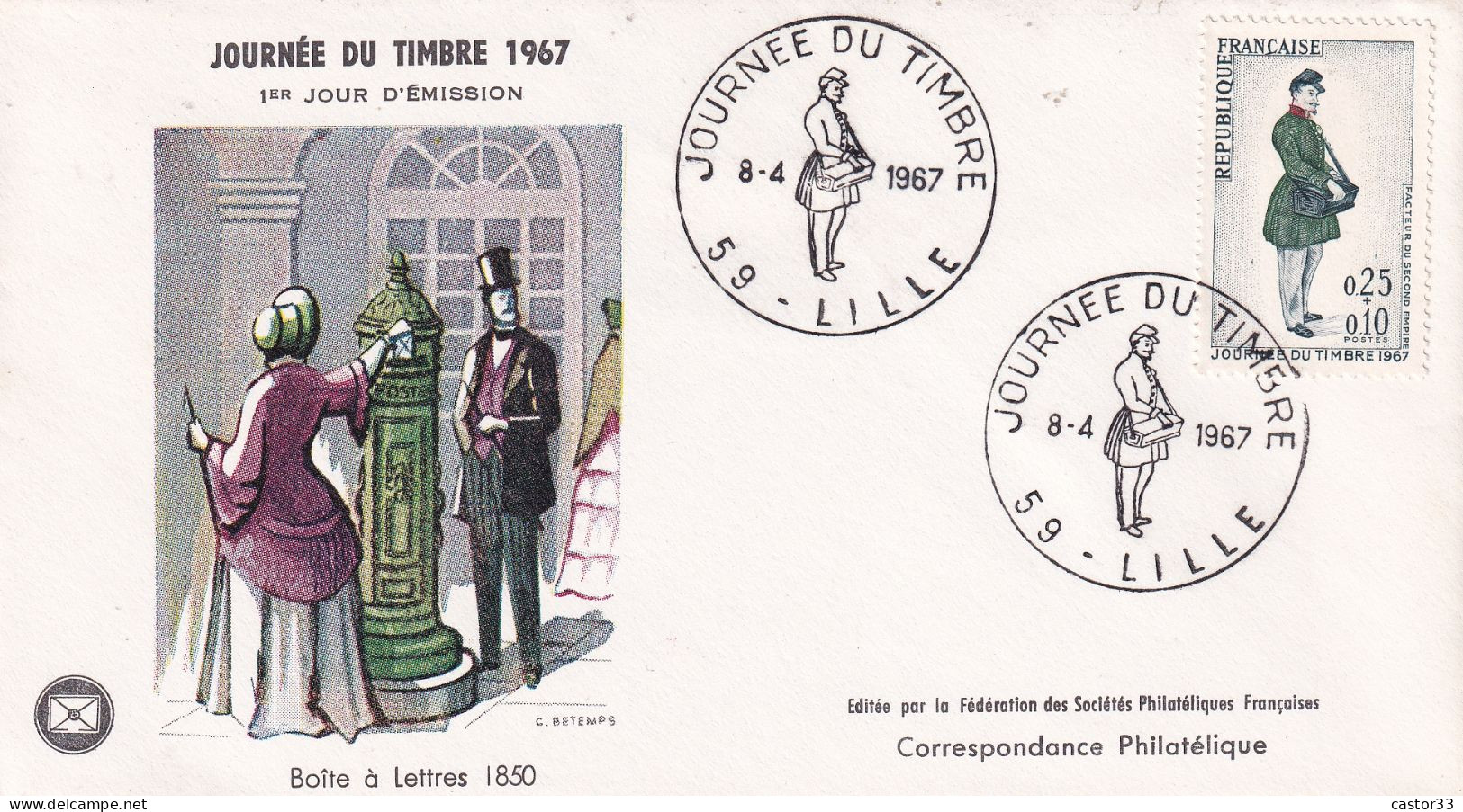 Journée Du Timbre 1967 - 1960-1969