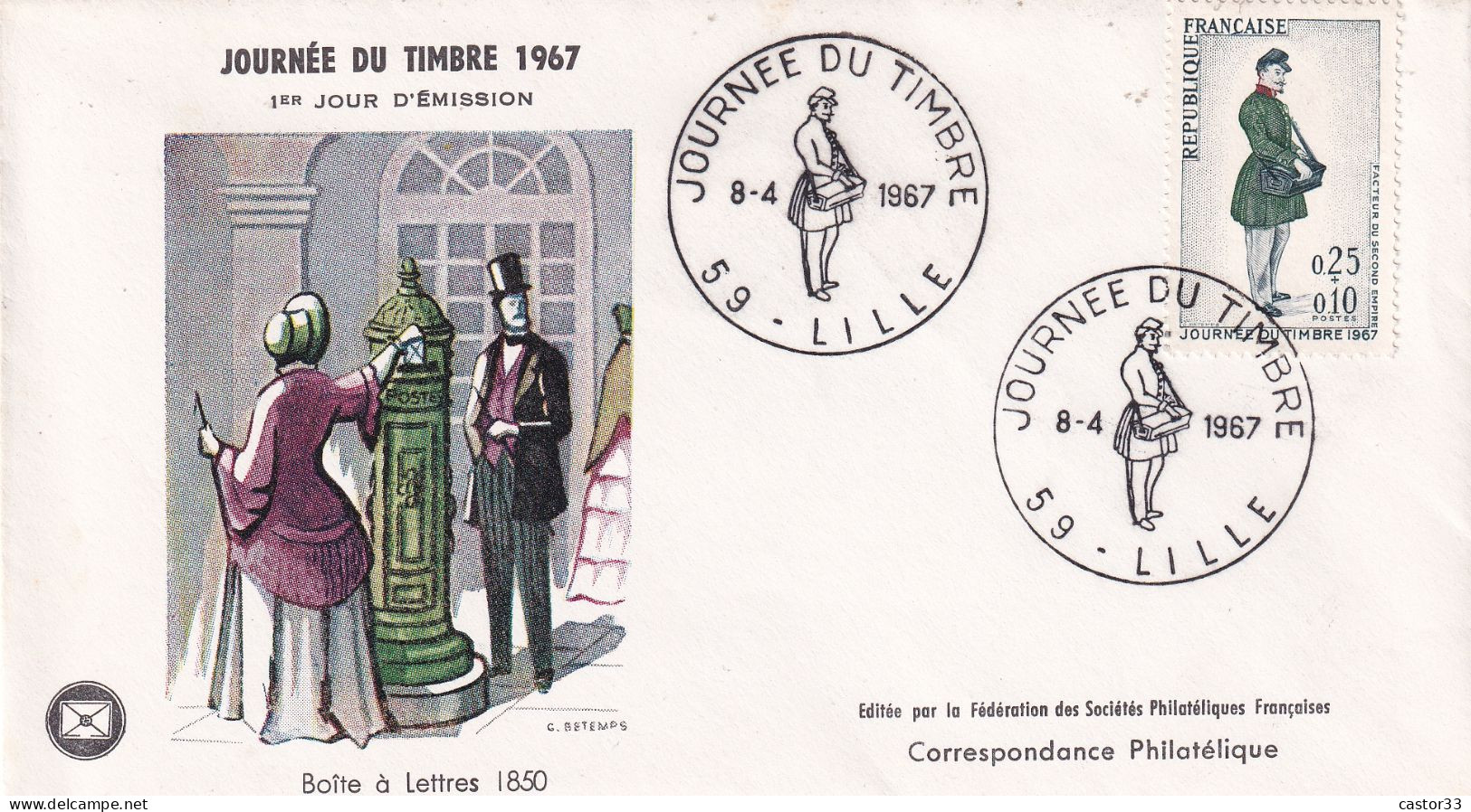 Journée Du Timbre 1967 - 1960-1969