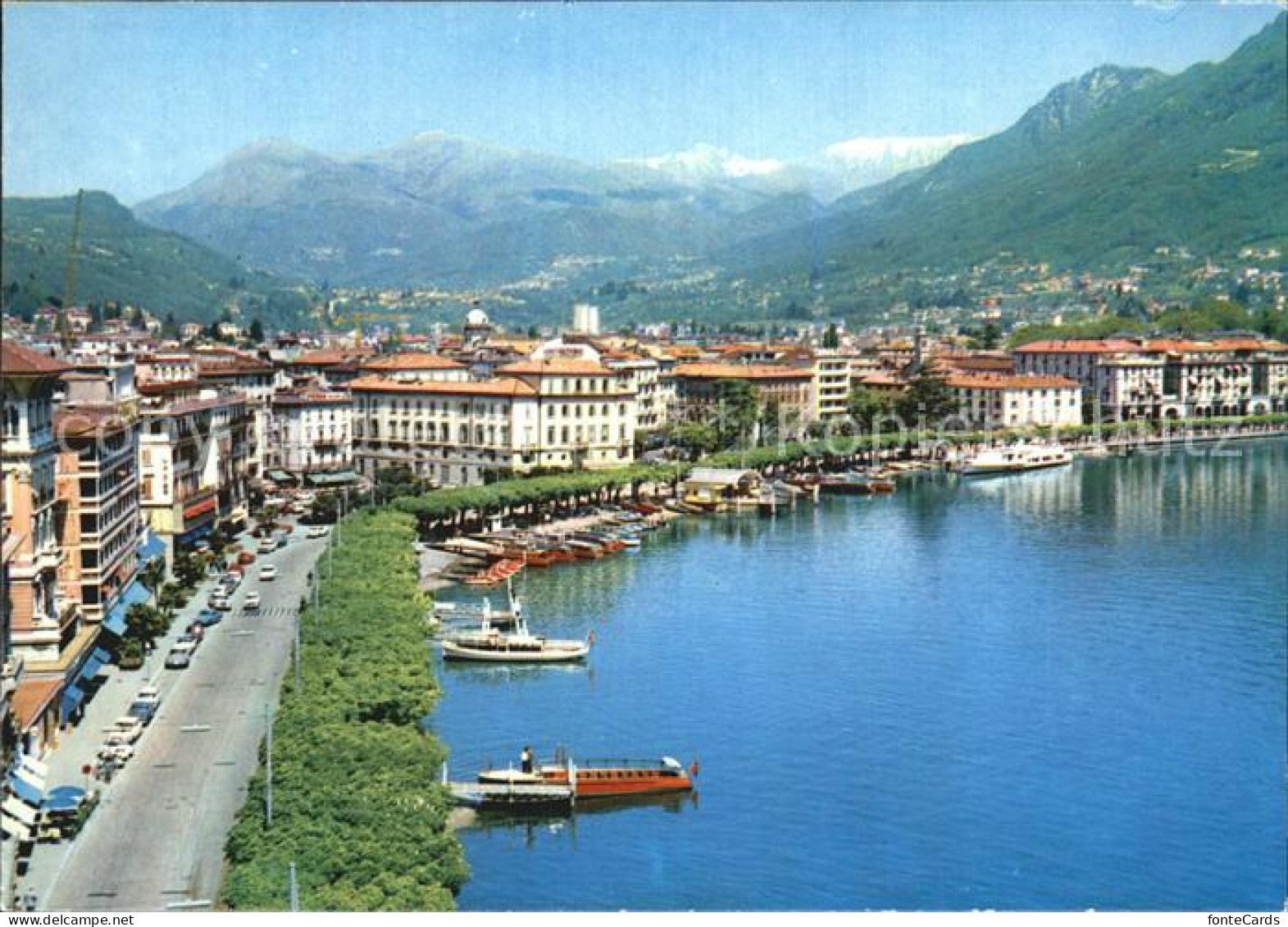 12595437 Lugano Lago Di Lugano Panorama Lugano - Autres & Non Classés