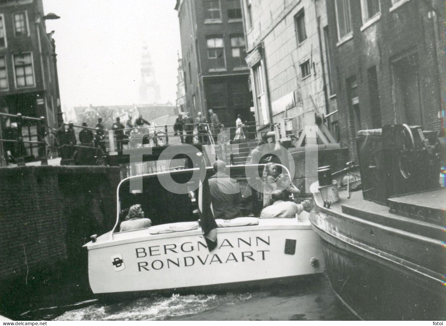 1949 REAL AMATEUR PHOTO FOTO BERGMANN RONDVAART BOAT NETHERLANDS HOLLAND AT116 - Boten