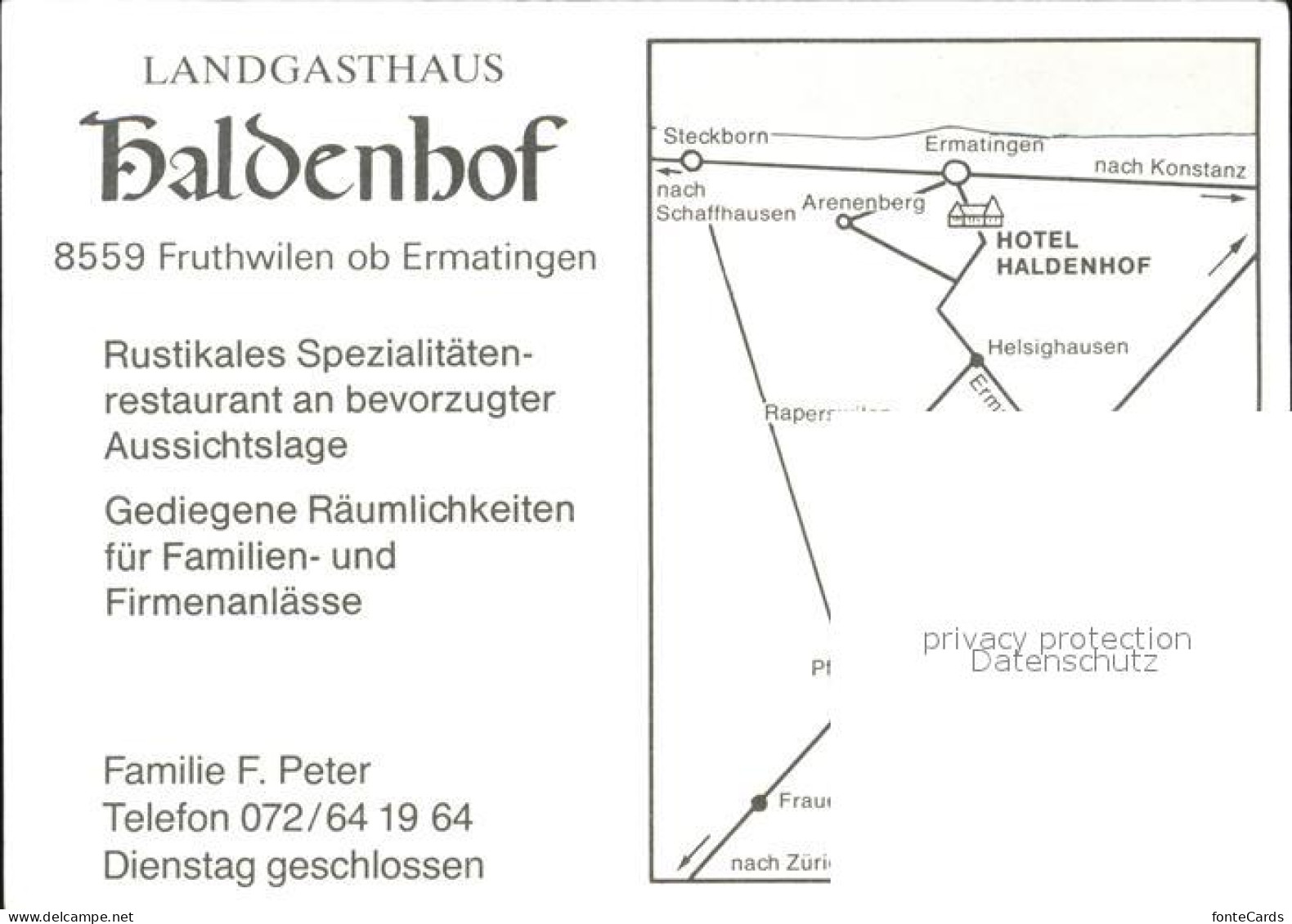 12593187 Fruthwilen Landgasthaus Haldenhof Fruthwilen - Other & Unclassified