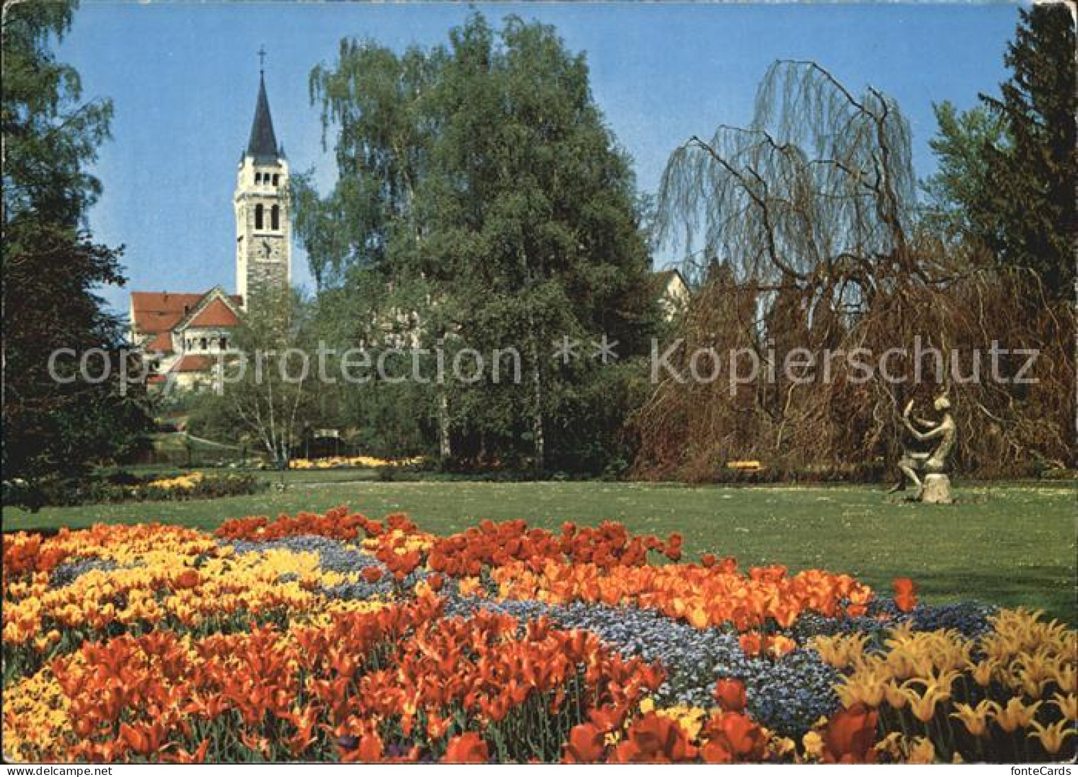 12590957 Romanshorn Bodensee Parkanlagen Katholische Kirche Romanshorn - Autres & Non Classés