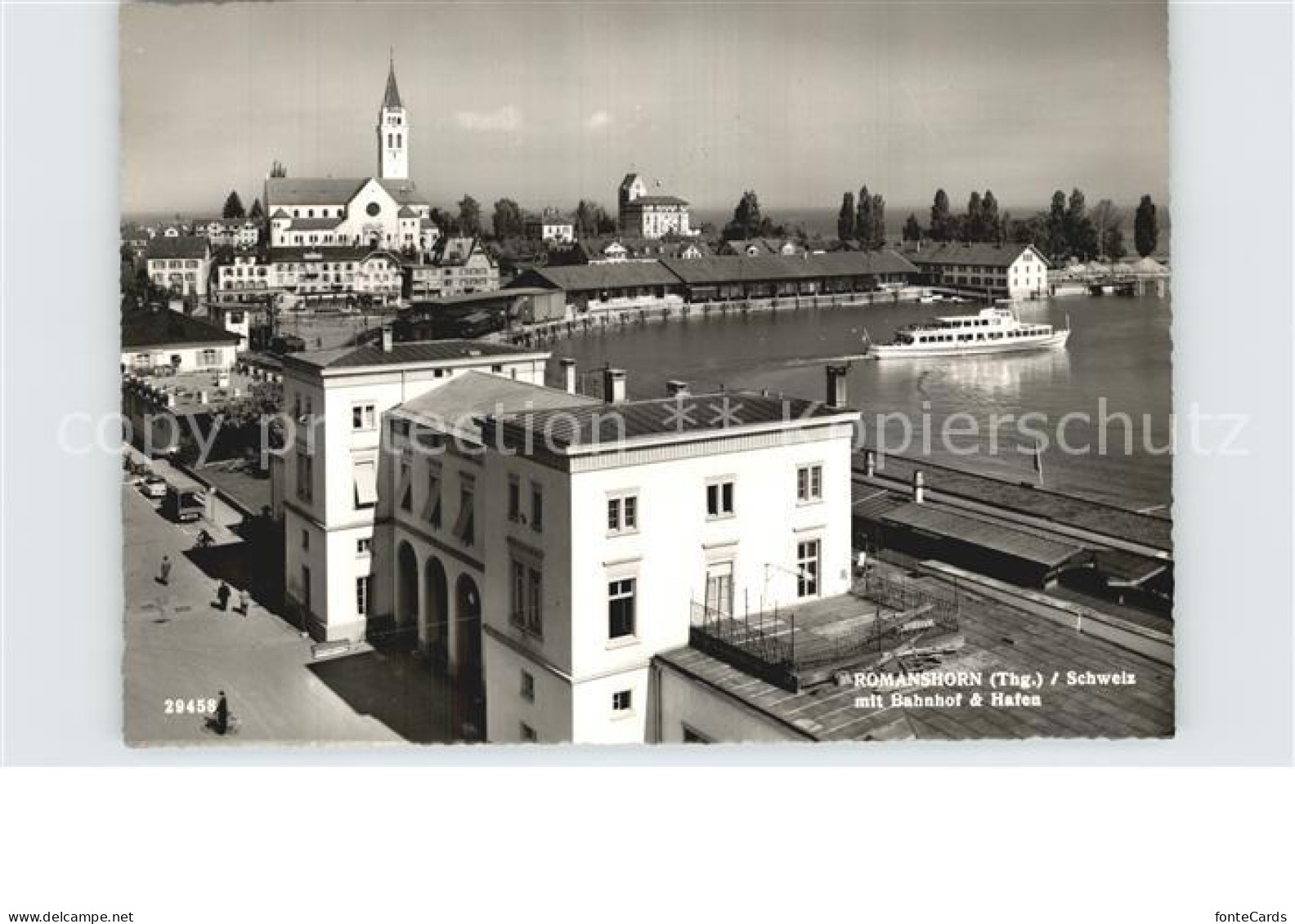 12590167 Romanshorn Bodensee Mit Bahnhof Und Hafen Romanshorn Bodensee - Other & Unclassified