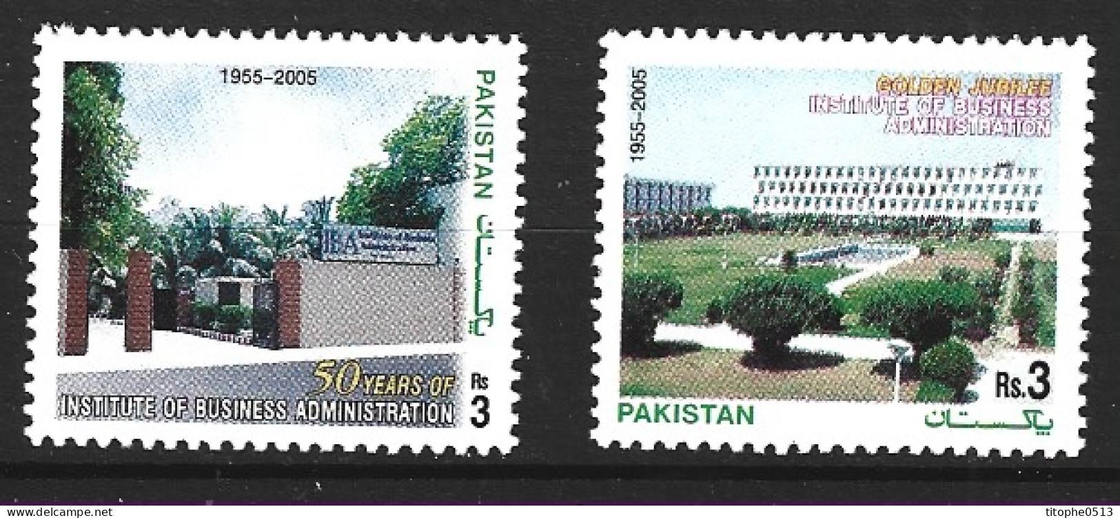 PAKISTAN. N°1192-3 De 2005. Institute Of Business Administration. - Andere & Zonder Classificatie