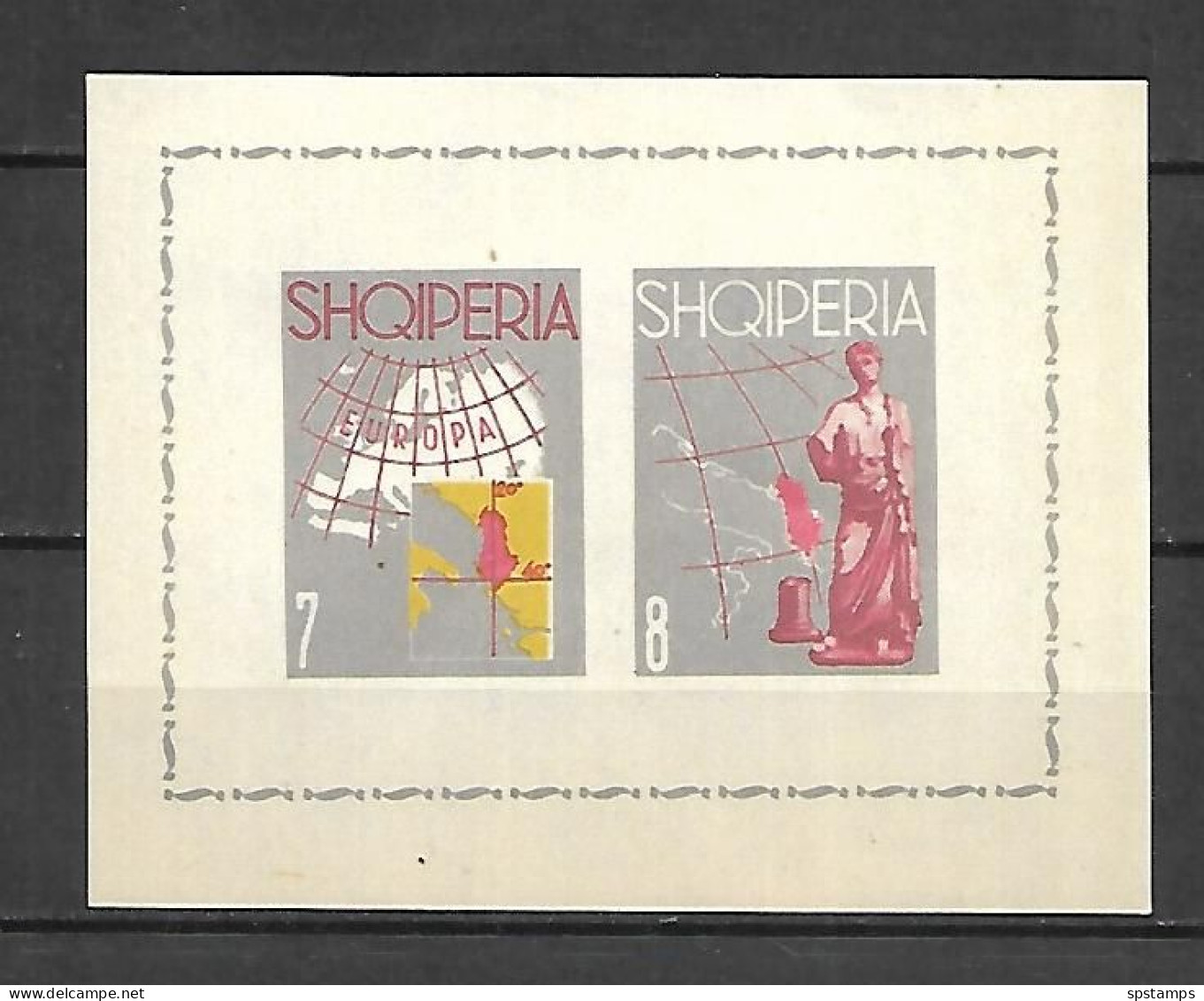 Albania 1962 Europa IMPERFORATE MS MNH - 1962