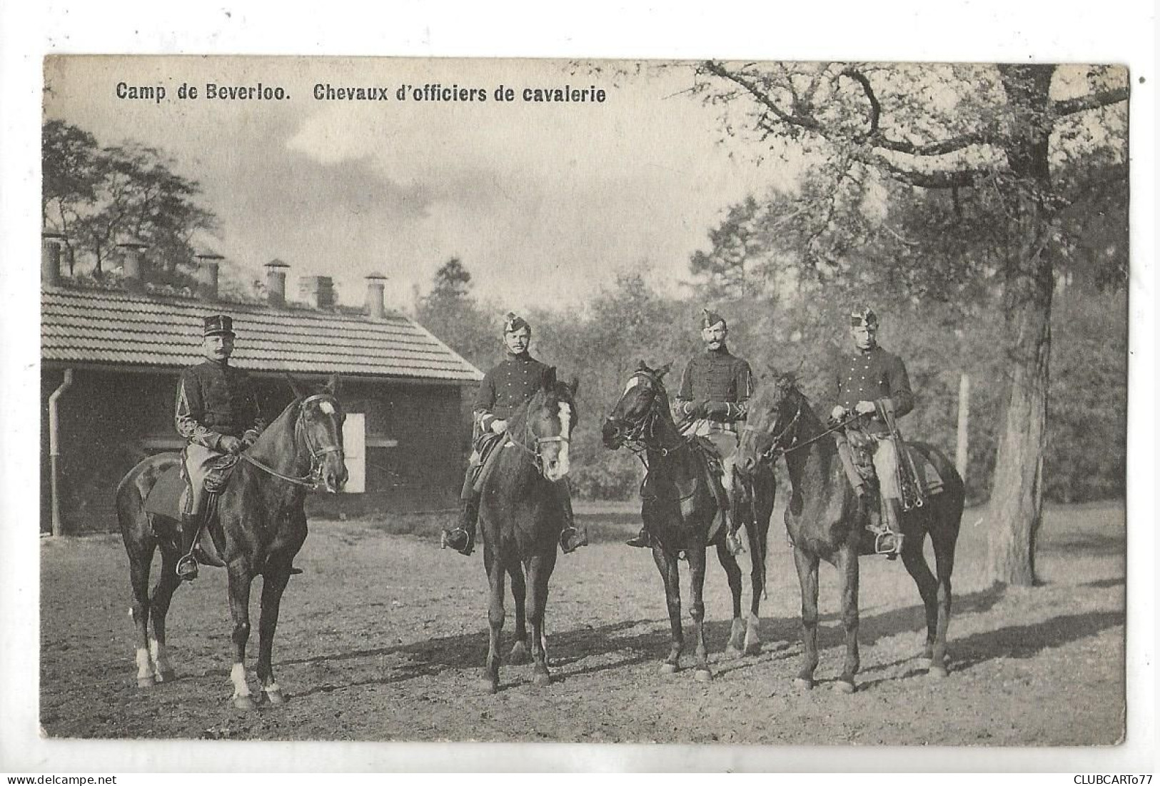 Beverloo Ou Beverlo (Belgique, Limbourg) : Les Officiers De Cavalerie Du Camp Militaire En 1913 (animé) PF - Andere & Zonder Classificatie