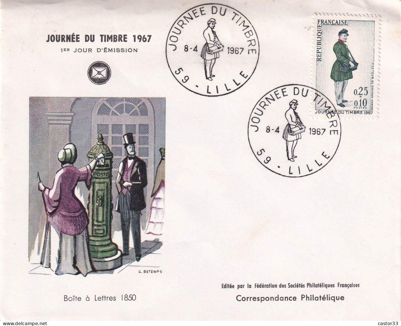 Journée Du Timbre 1967 - 1960-1969