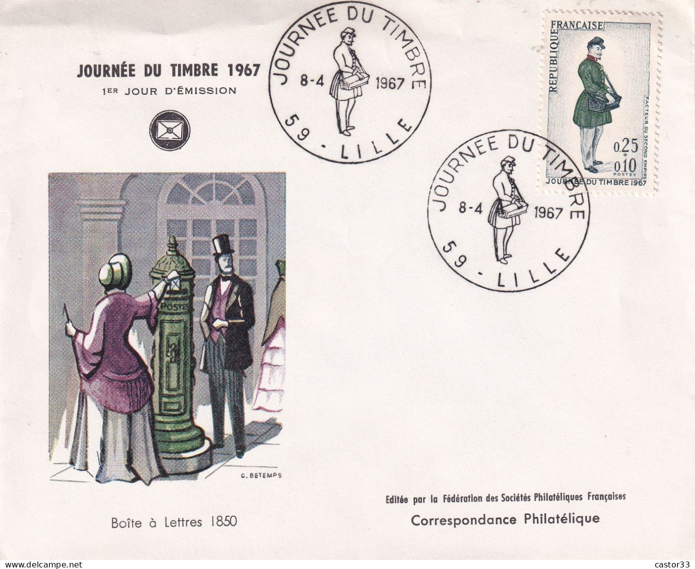 Journée Du Timbre 1967 - 1960-1969