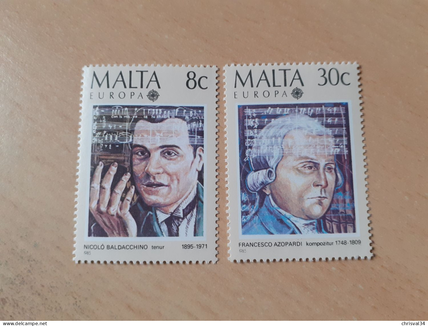 TIMBRES   MALTE   ANNEE   1985   N  707  /  708   NEUFS   LUXE** - Malta