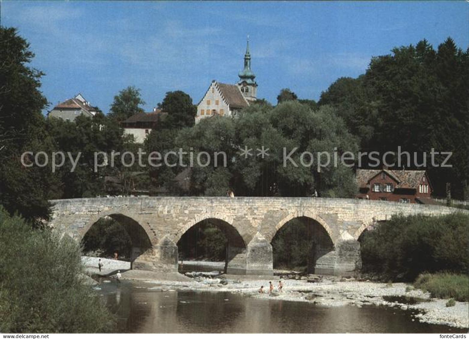 12588327 Bischofszell Bruecke Kirche Wakkerpreistraeger 1987 Thurgauer Heimatsch - Autres & Non Classés