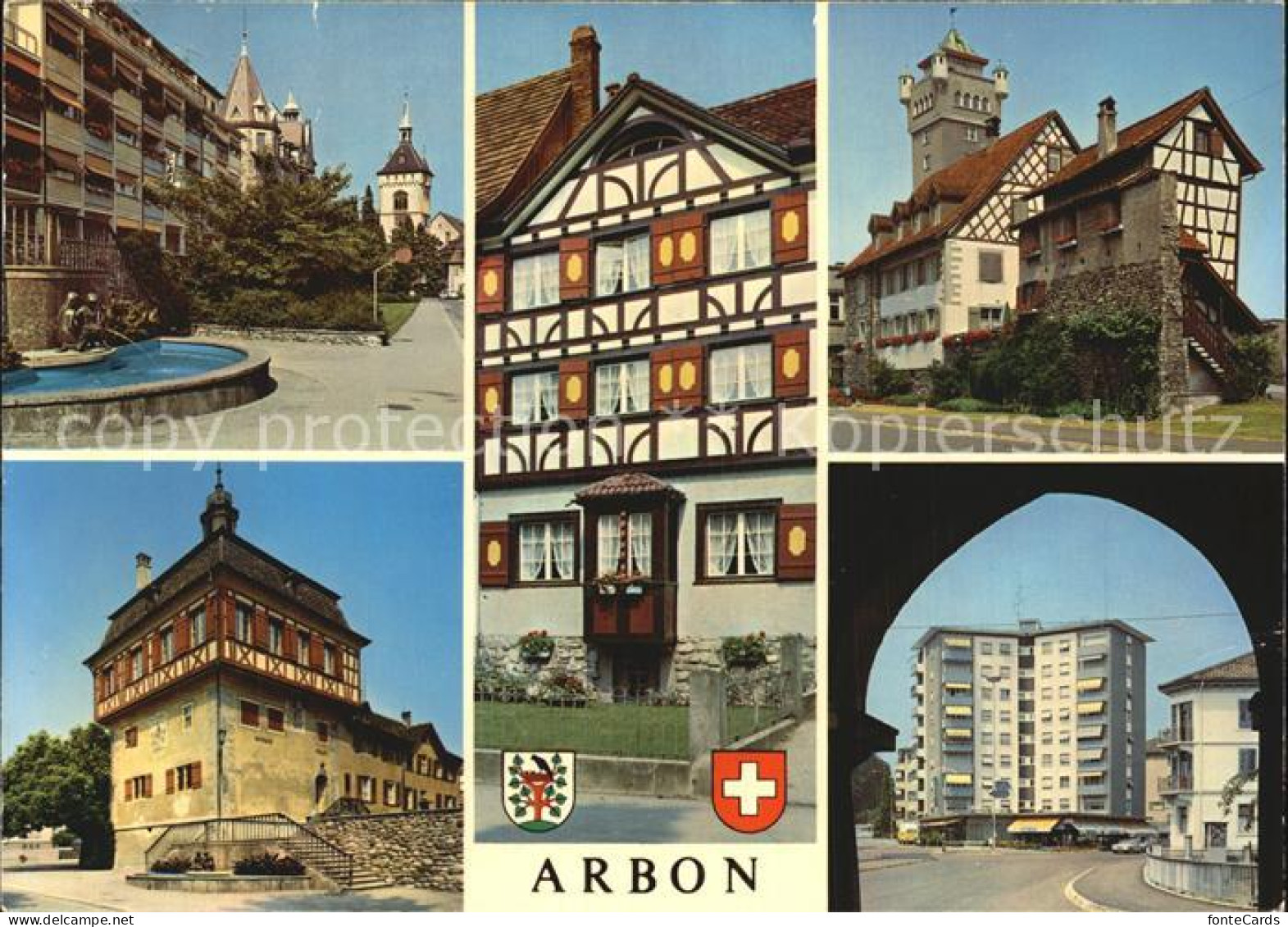 12587737 Arbon  TG Pfarrkirche Haus Untertorgasse Roemerhof Rathaus Stahelplatz  - Other & Unclassified