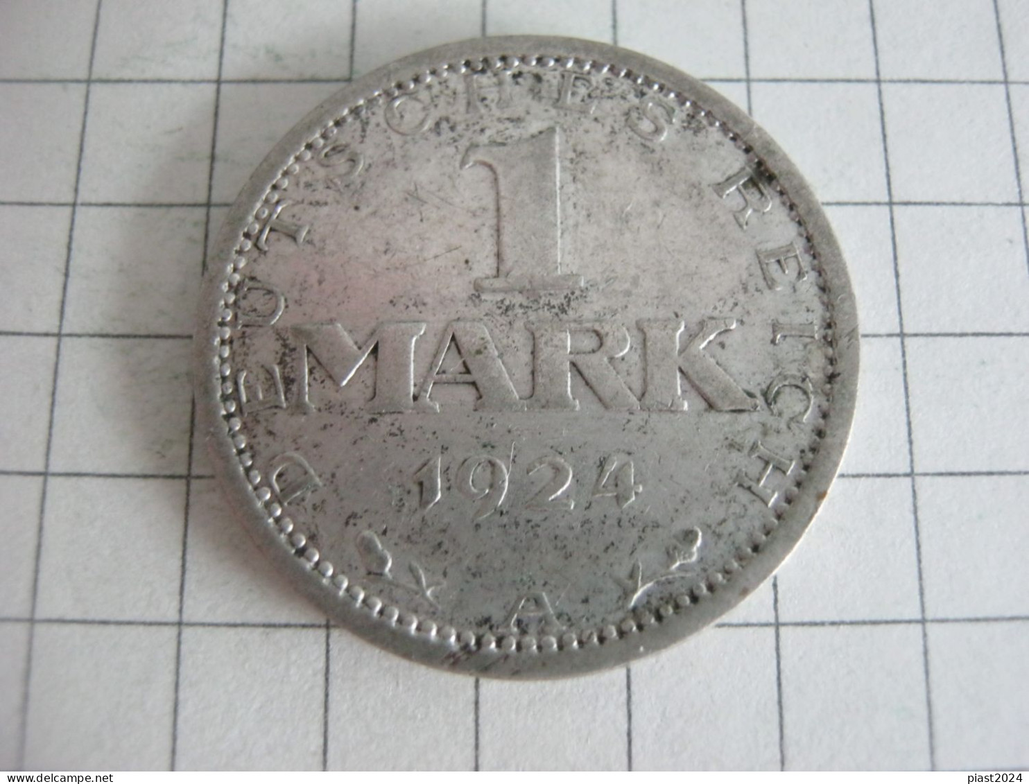 Germany 1 Mark 1924 A - 1 Mark & 1 Reichsmark