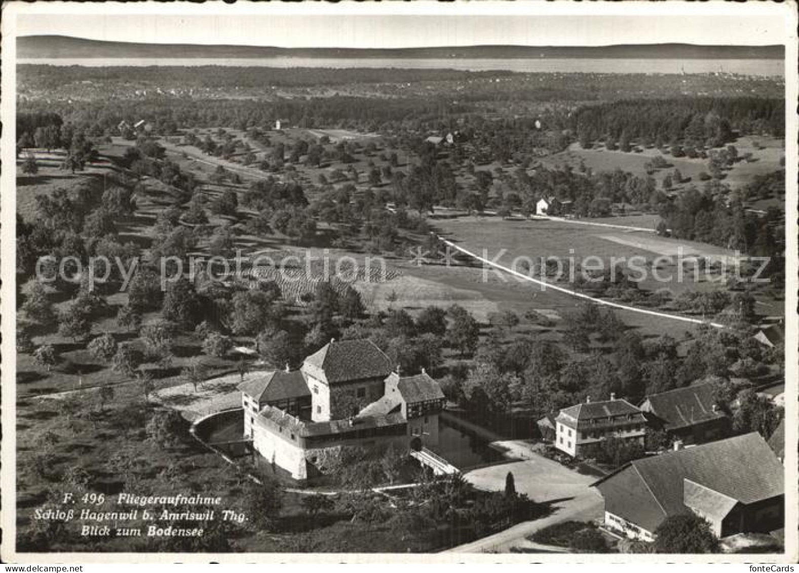 12587527 Amriswil TG Schloss Hagenwil Blick Zum Bodensee Amriswil - Autres & Non Classés