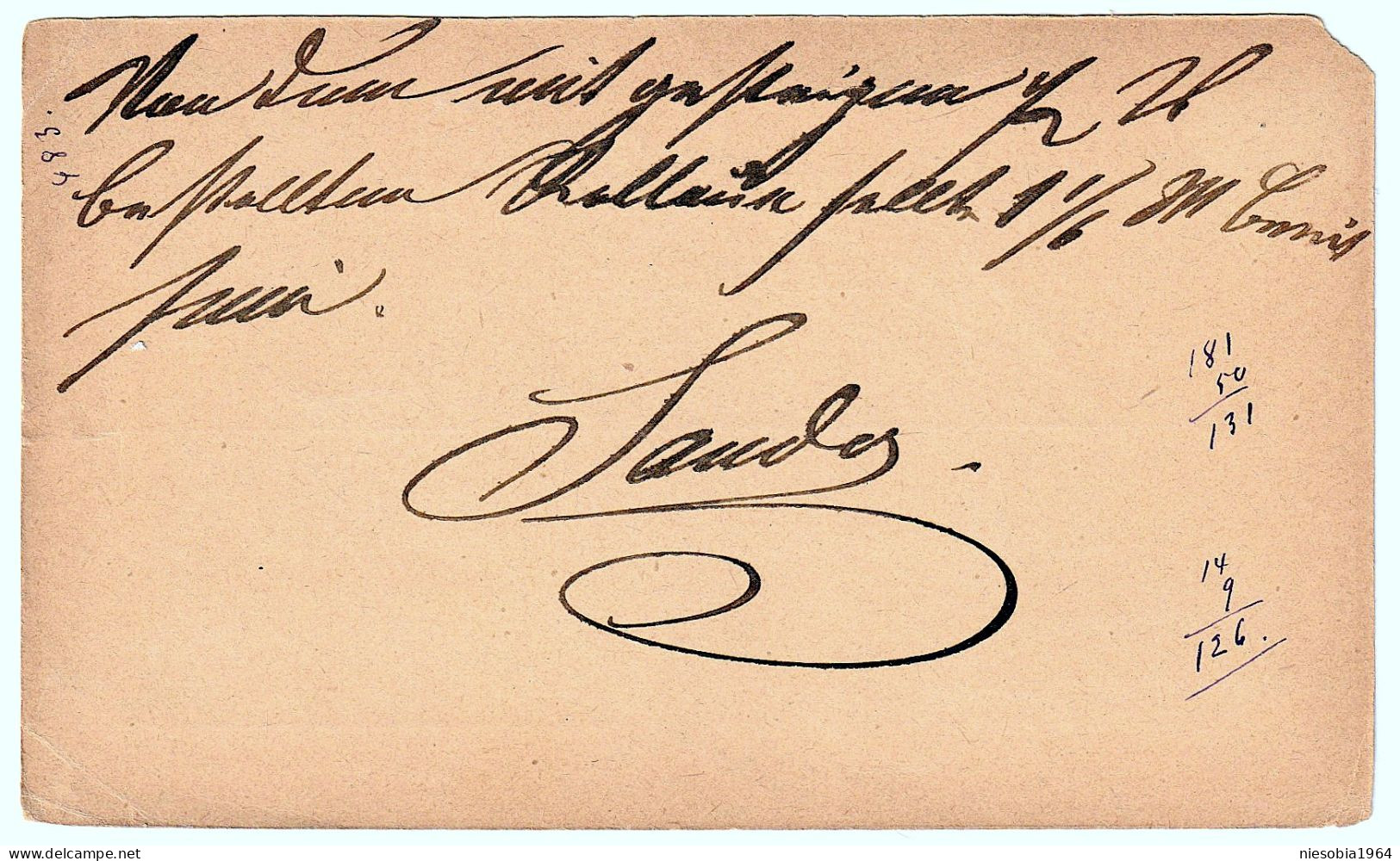 Vintage Postal Stationery 19/09/1880 Imperial Austrian Postcard / Belle-Époque Corespondenz-Karte Bludenz 1880 Zu Berlin - Brieven En Documenten