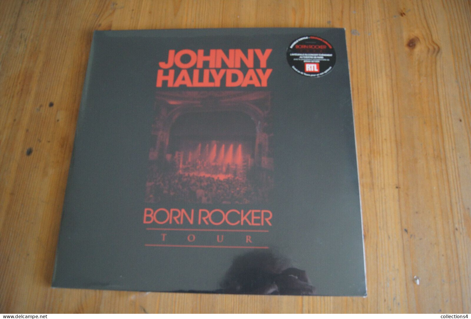 JOHNNY HALLYDAY BORN ROCKER TOUR DOUBLE LP NEUF SCELLE 2013 SETZER CABREL - Rock