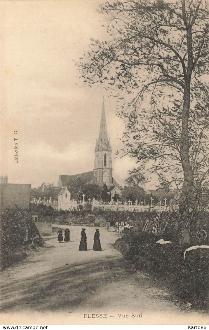 Plessé * Vue Sud * Route Village église Cimetière * Villageois - Other & Unclassified
