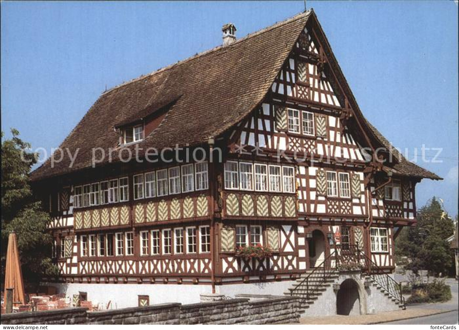 12587107 Oberaach Haeberlihuus Thurgauer Heimatschutz Fachwerkhaus Historisches  - Sonstige & Ohne Zuordnung